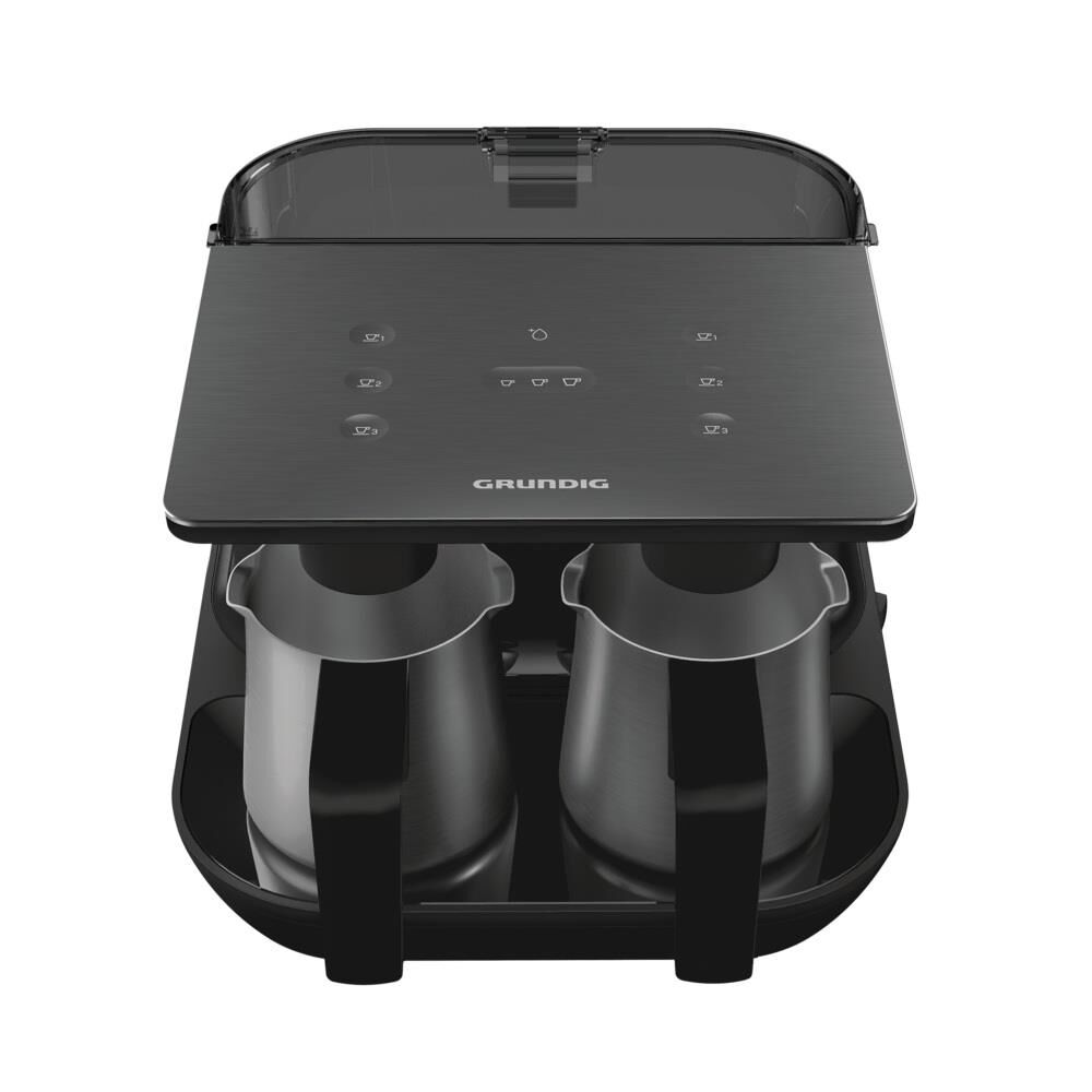 GRUNDIG TCM 7061 D İKİLİ KAHVE MAKİNESİ Black (Siyah)