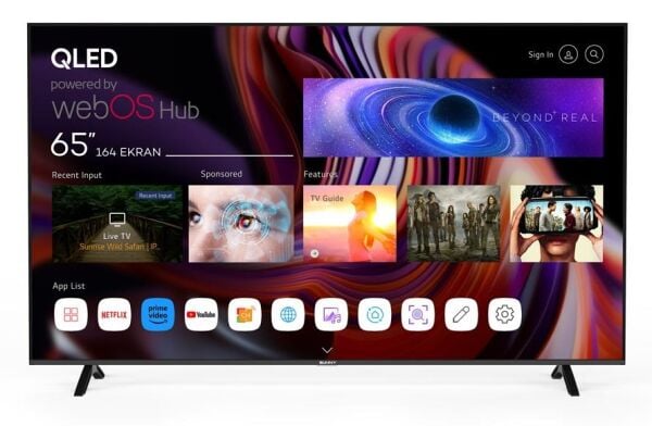 SUNNY SN65QMN252-0276 SMART webOS 164 EKRAN UHD QLED TELEVİZYON